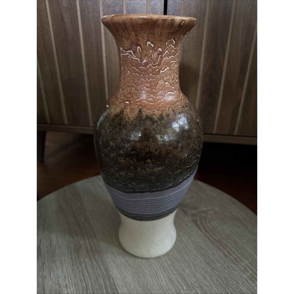 Royal Haeger Vase USA Brown Purple